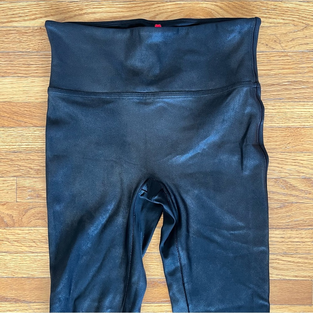 Spanx Black Faux Leather Leggings - Picture 6 of 14
